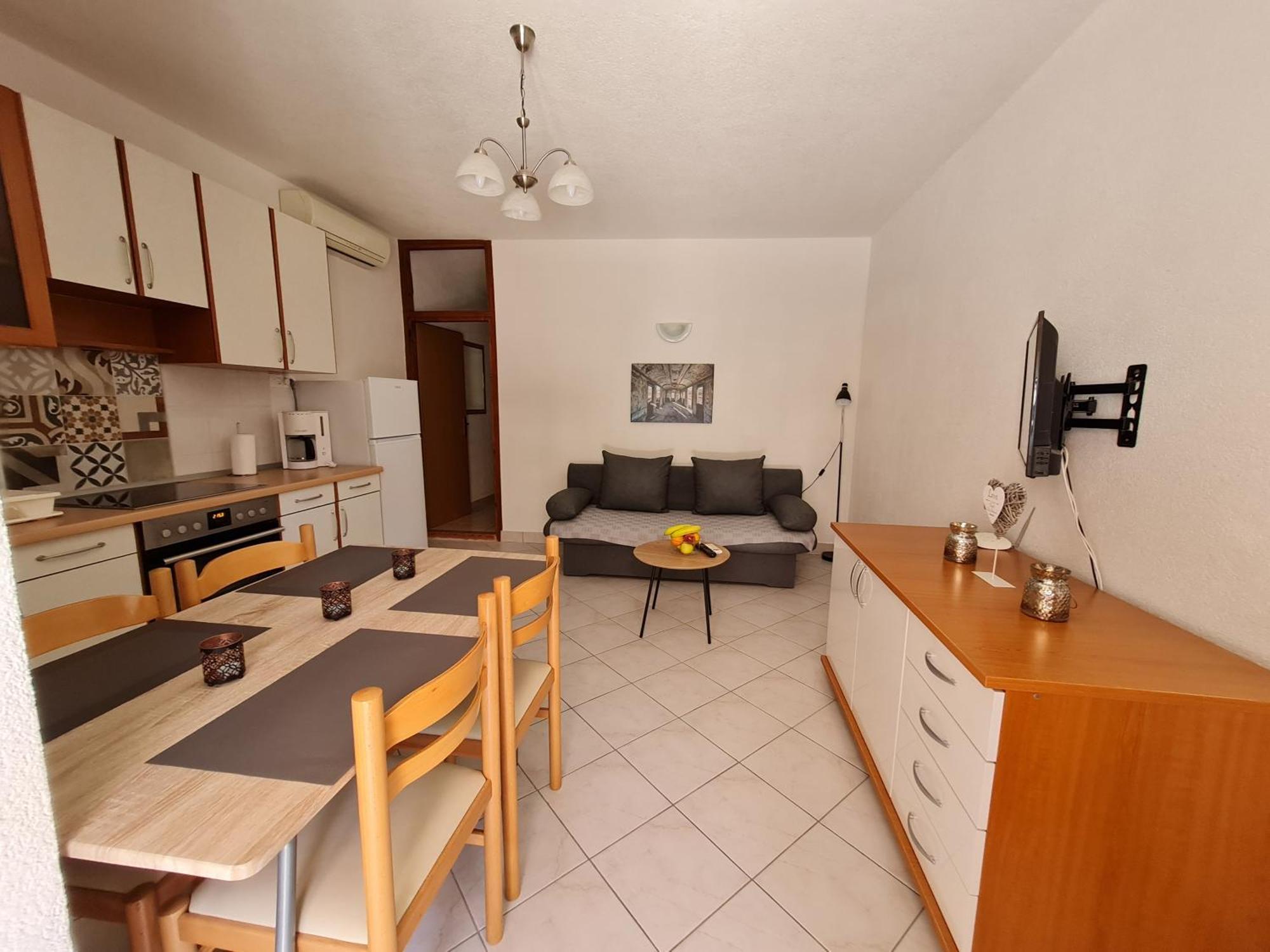 Vila Maslina Apartments Mit Pool Und Garten Nahe Am Strand 图彻皮 客房 照片